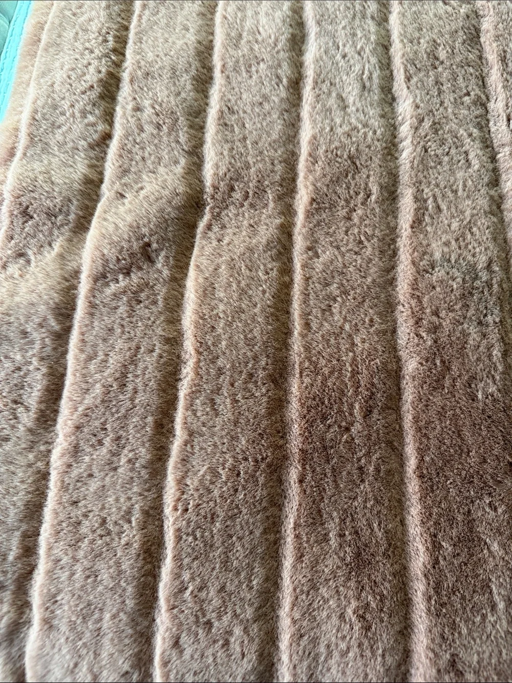 Koolaburra Plush Coral Pink Faux Fur Throw
